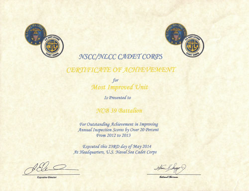 Certificate of Achievement